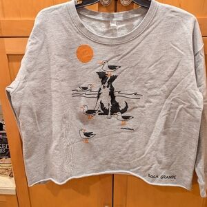 Hand Painted Screenprint Sweatshirt, XL